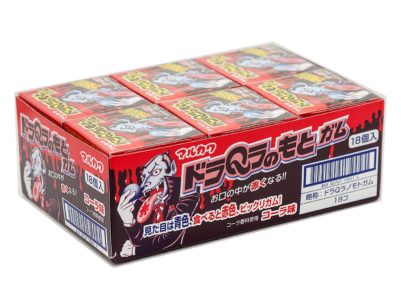 ЖЕВАТЕЛЬНАЯ РЕЗИНКА «MARUKAWA» 199,8 г
КРАСНЫЙ ДРАКУЛА, вкус
кола, блок 18 упак. ЖЕВАТЕЛЬНАЯ РЕЗИНКА «MARUKAWA» 199,8 г
КРАСНЫЙ ДРАКУЛА, вкус
кола, блок 18 упак.